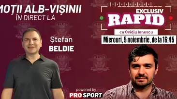 EXCLUSIV RAPID cu Beldie și Gâlcă începe la ora 16:45, în direct pe YouTube - ProSport