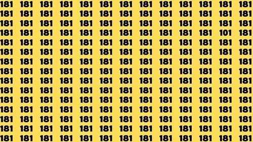 Test de perspicacitate | Găsiți numărul 101 în maximum 3 secunde!