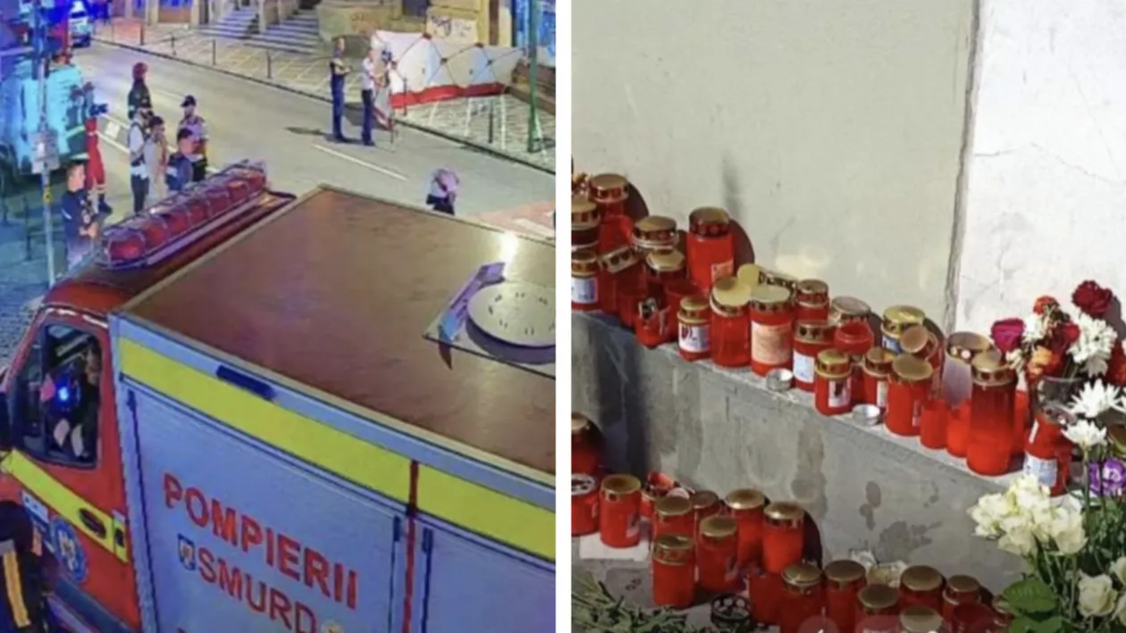Gest emoționant la locul accidentului mortal din Brașov. Ce au lăsat oamenii pe trotuarul unde au murit doi turiști