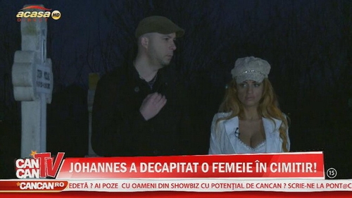 Johannes a decapitat o femeie in cimitir. Sanziana Buruiana a inlemnit de spaima: "Aoleu, nu pot sa cred. I-a luat capul"
