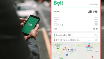 Atenție, ți se poate întâmpla și ție! Cum a ajuns o româncă să plătească 196 de lei pe o cursă Bolt de 54 de lei