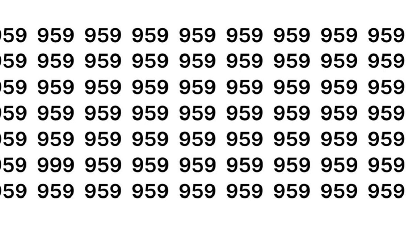 Iluzie optică virală | Găsiți numărul 999 în maximum 9 secunde!