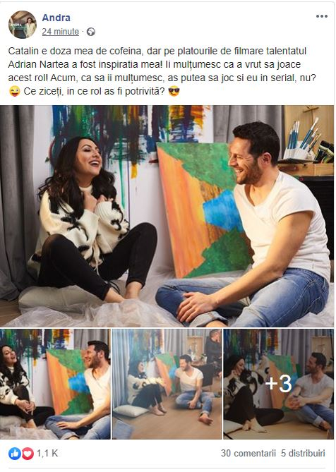 Surpriză uriașă la Pro TV! Andra joacă în serialul Vlad? Soția lui Cătălin Măruță a făcut chiar ea anunțul