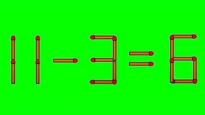 Test IQ | 11-3=6 este greșit. Corectați egalitatea mutând un singur chibrit