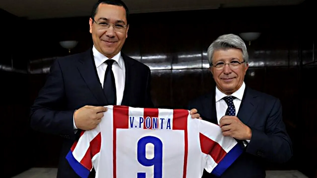 Atletico Madrid deschide scoala de fotbal la Bucuresti! Premierul Victor Ponta s-a intalnit cu presedintele clubului