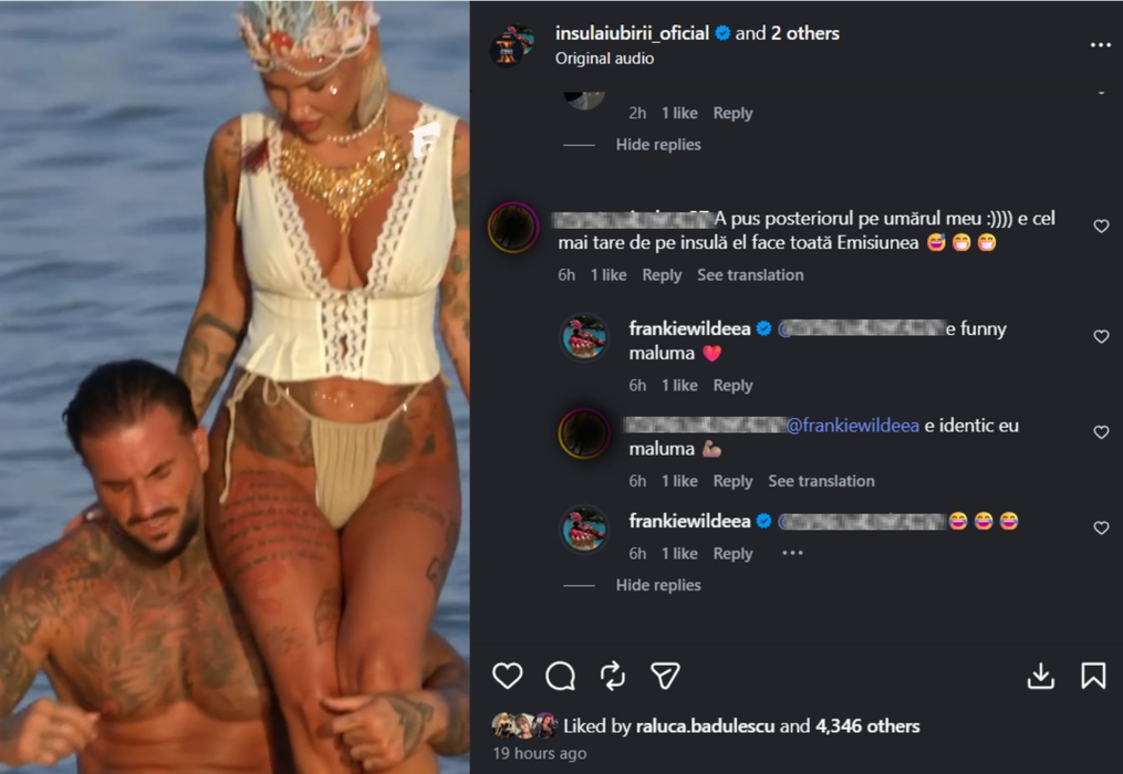 Frankie i-a dat peste nas Arminei după ce fanii „Insula Iubirii” i-au spus că Maluma arată bine lângă ea: „Femeia potrivită mereu…”
