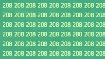 Iluzia optică a zilei | Găseşte numărul 280 ascuns în imagine în doar 10 secunde şi eşti un geniu