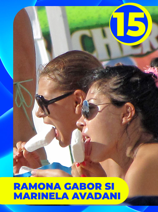 TOP 30 de vedete care au găsit soluţia perfectă împotriva caniculei! Roxana Vancea, Monica Gabor sau Laura Cosoi, show cu îngheţată şi… 