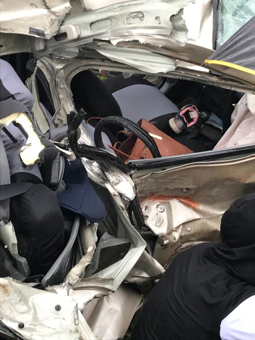 Autoturismul a fost distrus în totalitate