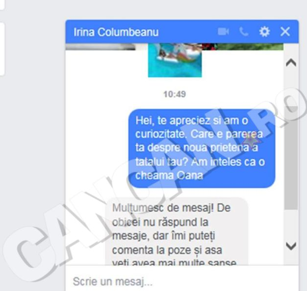 Prima reacție a Irinucăi cu privire la noua iubită a tatălui său: „De obicei nu răspund la mesaje…”
