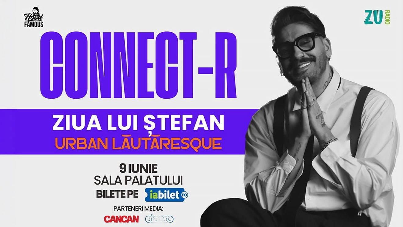 Connect-R revine la Sala Palatului, de ziua lui. La 44 de ani, „Ziua lui Ștefan” se sărbătorește pe 9 Iunie 2026