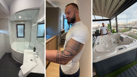 Cum arată penthouse-ul lui Yamato Zaharia. Terasa e uriașă, are jacuzzi, dar tocătorul lui e fascinant!