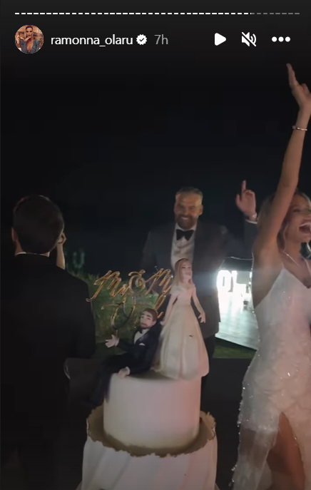 Dani Oțil și Gabriela Prisăcariu, la nunta lor / Foto: Instagram
