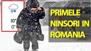 Ninge peste câteva săptămâni în România! Meteorologii Accuweather anunță data exactă a primelor ninsori