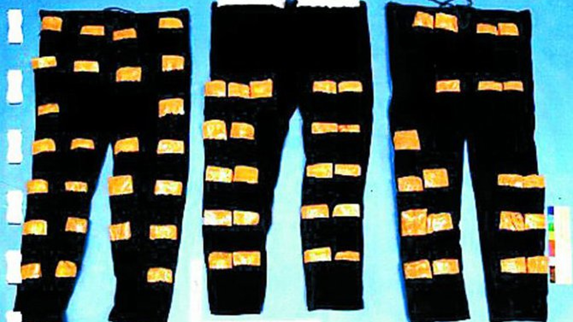 Pantaloni burdusiti cu droguri de 9,3 milioane de euro