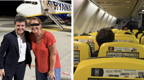 Imagini surprinzătoare cu Nicușor Dan, într-un avion low-cost. Cine îl însoțea pe președintele României