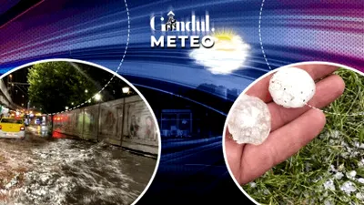 Continuă vijeliile și ploile torențiale, care pot depăși 60 de litri/metru pătrat. Care vor fi zonele cele mai afectate. Prognoză de ultimă oră de la ANM