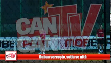 VIDEO Duban serveste, sotia se uita