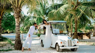 Marius Morra, nuntă superbă în Maldive, la început de 2023. Afaceristul și iubita lui au făcut ceremonia chiar pe plajă. GALERIE FOTO