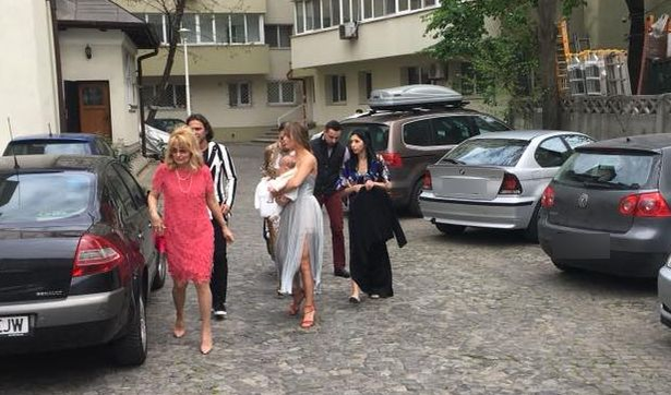 Oana Matache a avut emoții mari la botezul fetiței ei