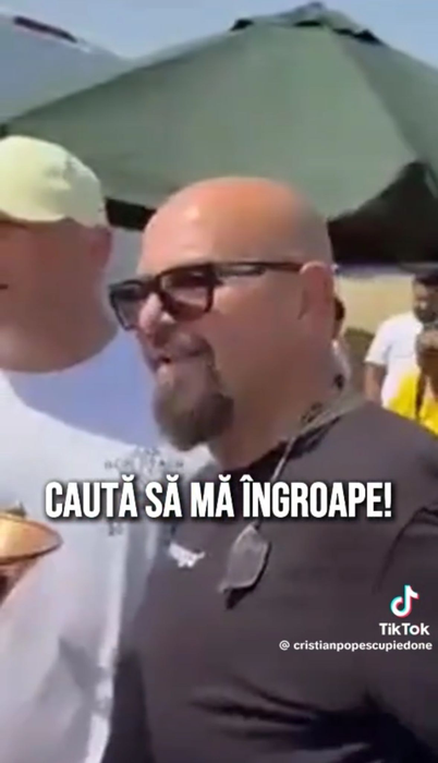 Prima apariție a lui Piedone, după ce a fost dată afară de la ANPC. Sursa foto: TikTok