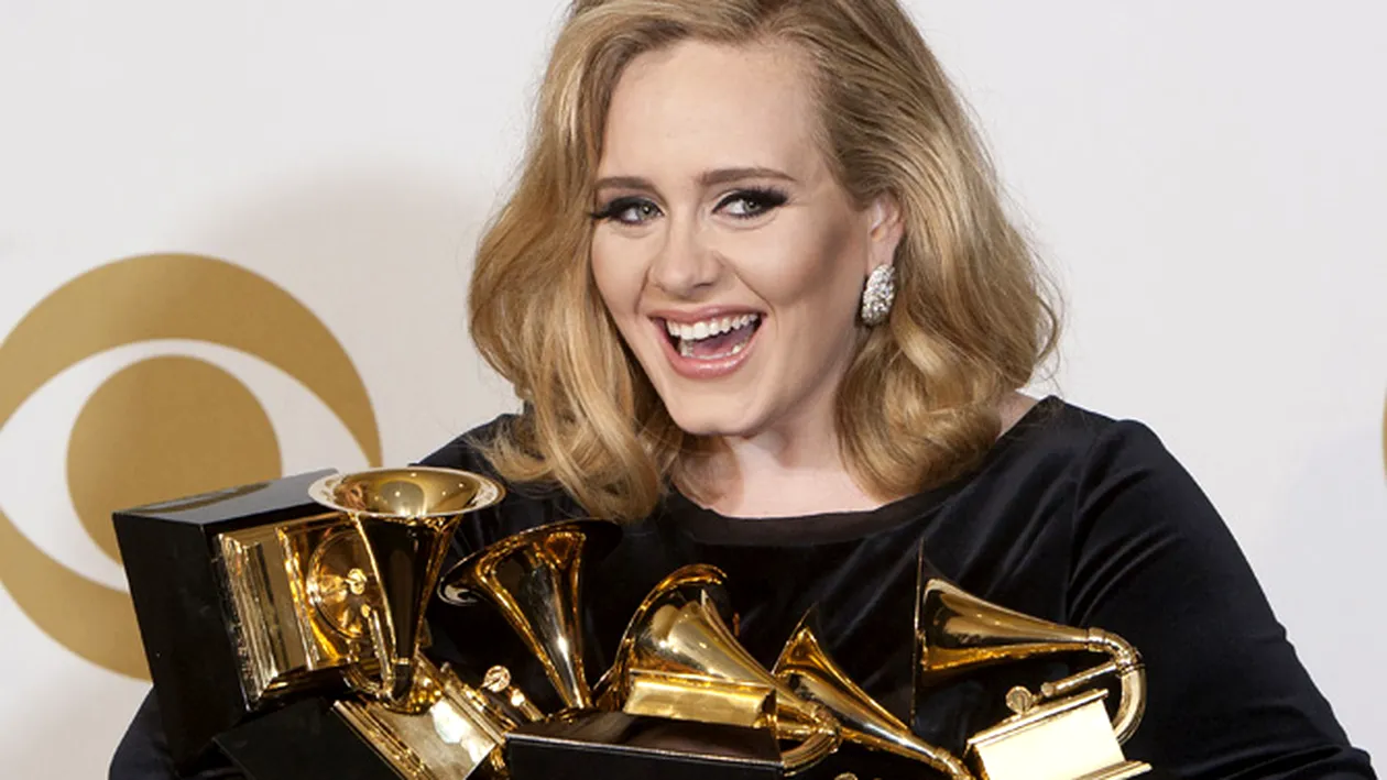 Premiile Grammy s-au decernat! Adele a castigat cele mai multe trofee! Vezi ce alti artisti s-au aflat alaturi de ea!
