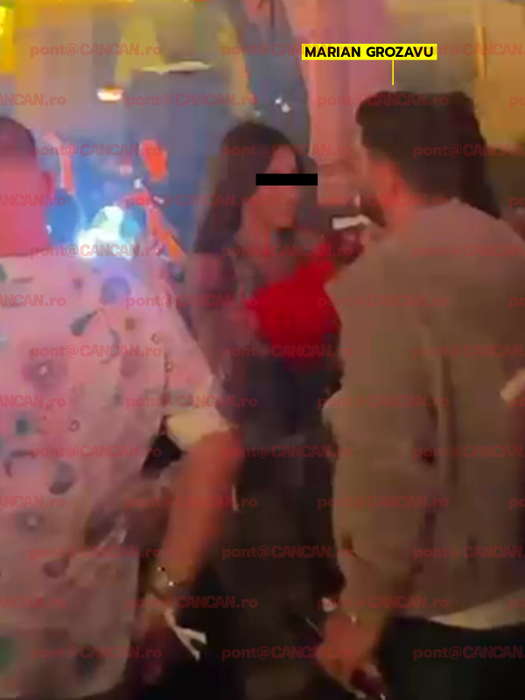 Marian Grozavu și noua iubită, la party