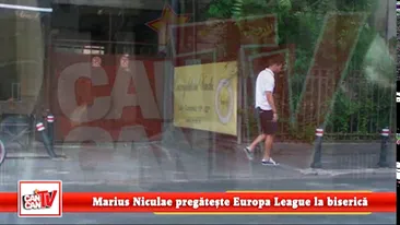 Marius Niculae pregateste Europa League la biserica