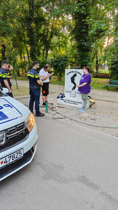 Monumentul lui Michael Jackson din Herăstrău, VANDALIZAT! Autoritățile au fost imediat sesizate