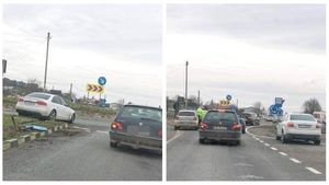 Dosar penal pentru polițistul beat care a provocat un accident în Crasna