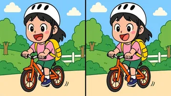 Test de perspicacitate | Identificați toate cele 3 diferențe dintre aceste două bicicliste! Geniile reușesc în cel mult 1 minut