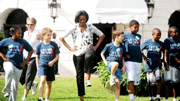 Prima doamna a SUA e in mare forma!