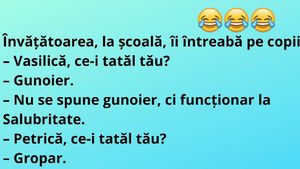 Bancul zilei | "Învăţătoarea, la şcoală, îi întreabă pe copii"