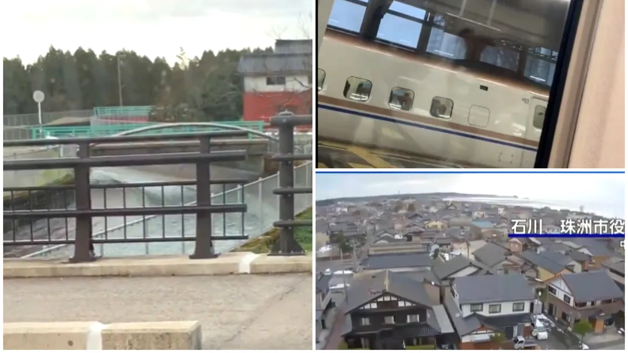 VIDEO | Primele imagini cu seismul de 7,5 care a lovit Japonia pe 1 ianuarie 2024