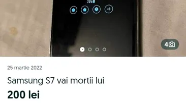 BANC | Cum a încercat un român să-și vândă smartphone-ul: Samsung S7 vai morții lui. 200 de lei