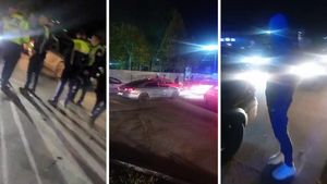 Descindere în forță a Poliției la baza sportivă FCSB! Zeci de mașini și motocicliști au fost încercuite de oamenii legii