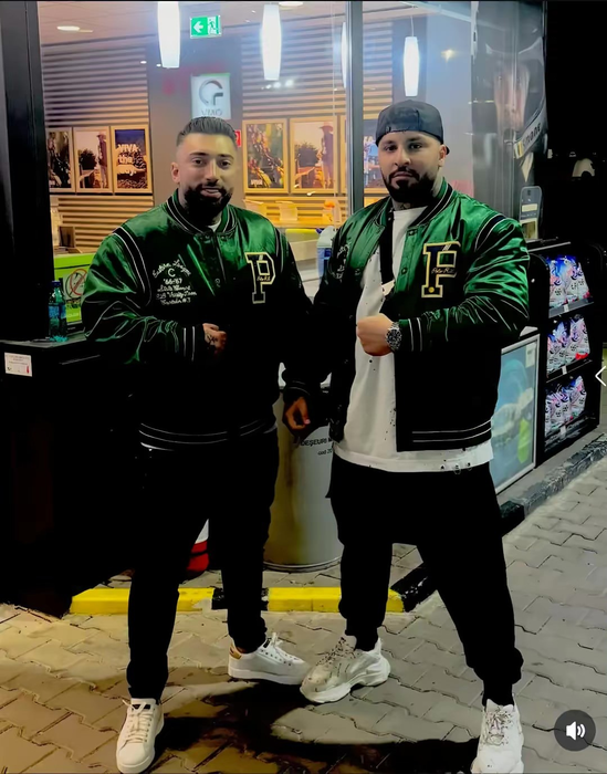 Cezar Petcu, alături de Dani Balint, fiul lui Sile Cămătaru (Foto: captură TikTok)