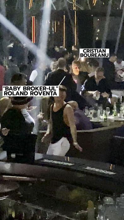 ”Baby broker-ul” cu Ferrari de un sfert milion € s-a anturat cu Cristian Boureanu, într-un club din Capitală