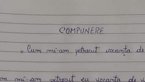 Cum a devenit compunerea unui copil din România virală pe internet: ”Dacă îmi dați nota 4, ne... ”