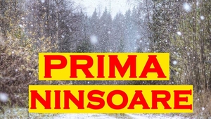A nins în România. Locul unde iarna s-a instalat deja