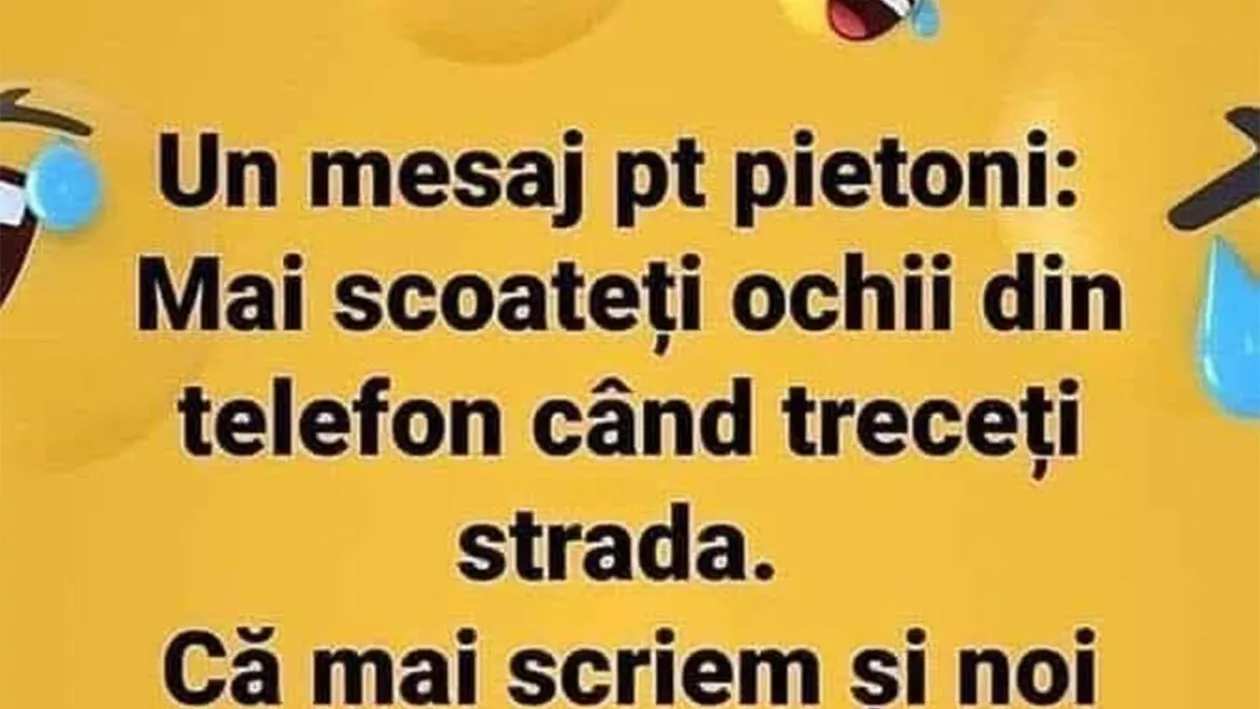 BANCUL ZILEI | Mesaj pentru pietoni