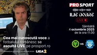 Ilie Dobre comentează LIVE pe ProSport.ro meciul Concordia Chiajna - Politehnica Iași, sâmbătă, 4 octombrie 2025, de la ora 11.00