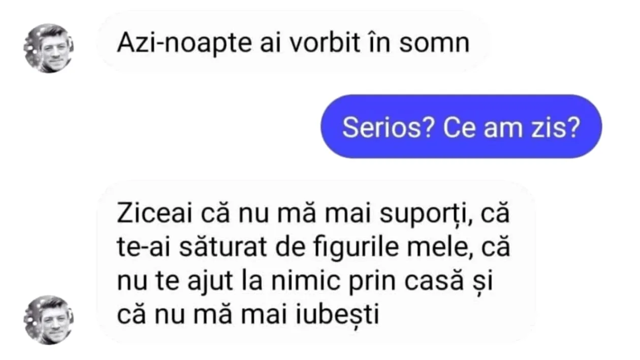 Bancul zilei | ”Azi-noapte ai vorbit în somn”