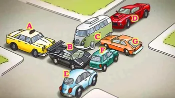Test de inteligență pentru genii | Mutați un singur autoturism, pentru a elibera complet traficul