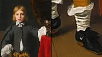 Detaliul ireal în acest tablou din 1652. Cu ce este încălțat băiețelul din imagine