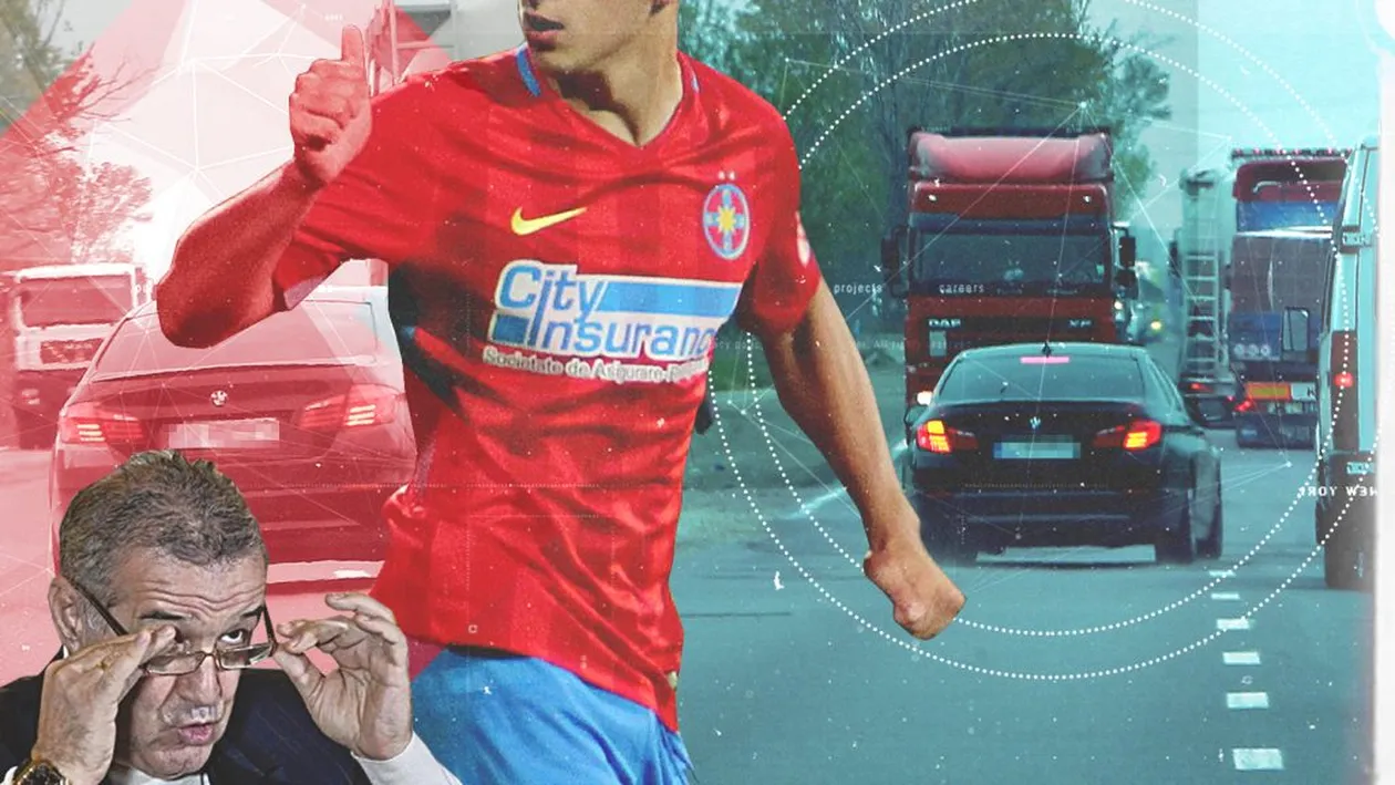 Fotbalistul pentru care Gigi Becali cere 200 milioane € a făcut ravagii pe centură! S-a strecurat milimetric printre TIR-uri!
