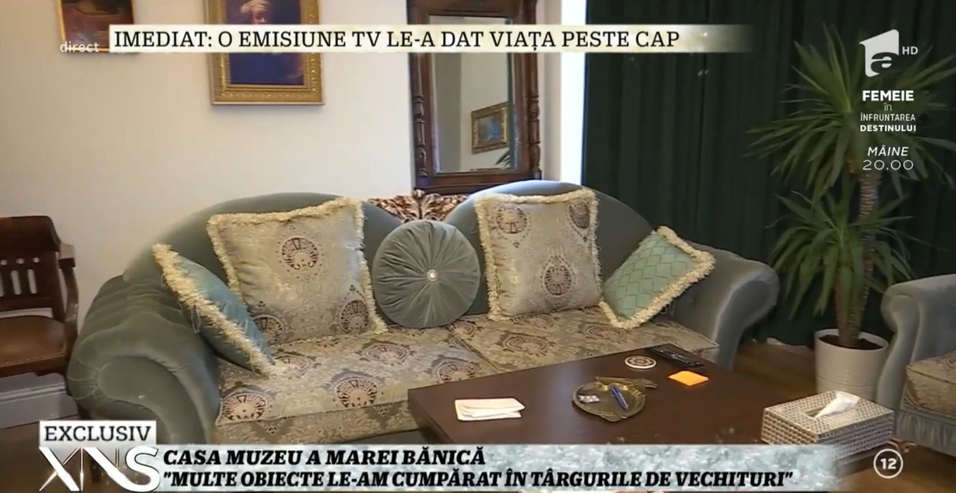 Casa Marei Bănică. Sursă foto: Captură Youtube Xtra Night Show
