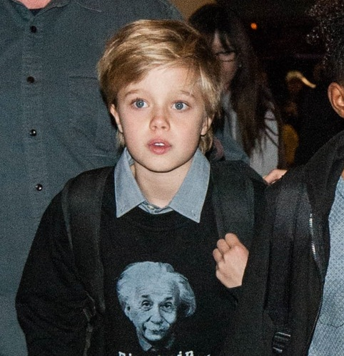 Foto! Ea este mini BRAD PITT! Vezi asemănarea izbitoare dintre actor şi fiica sa, SHILOH