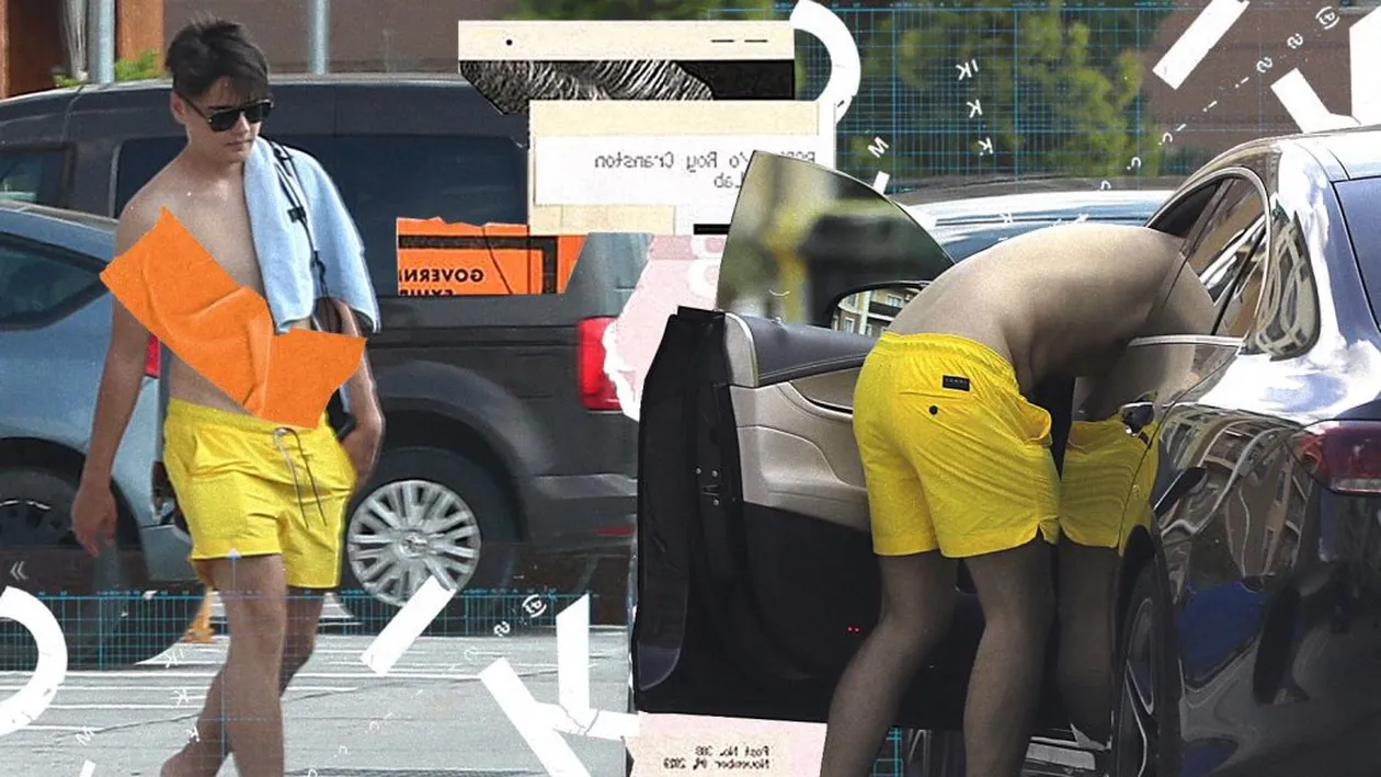 La bustul gol, în șort și în șlapi, Selly s-a urcat la volanul bolidului său de 80.000 €, apoi…