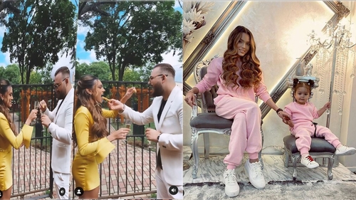 Karmen și Bogdan Căplescu, în rolul de nași pentru doi apropiați! Artista și fiica ei, Sofia, s-au asortat și au făcut senzație la petrecerea de lux | FOTO